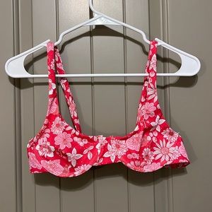 Shein women’s pink flower swim suit top